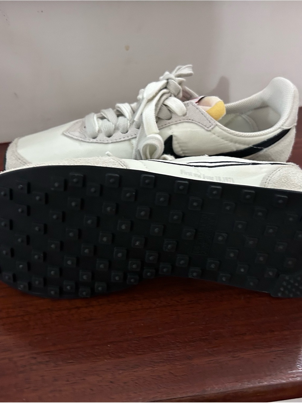 Nike White Sneakers with Black Swoosh
